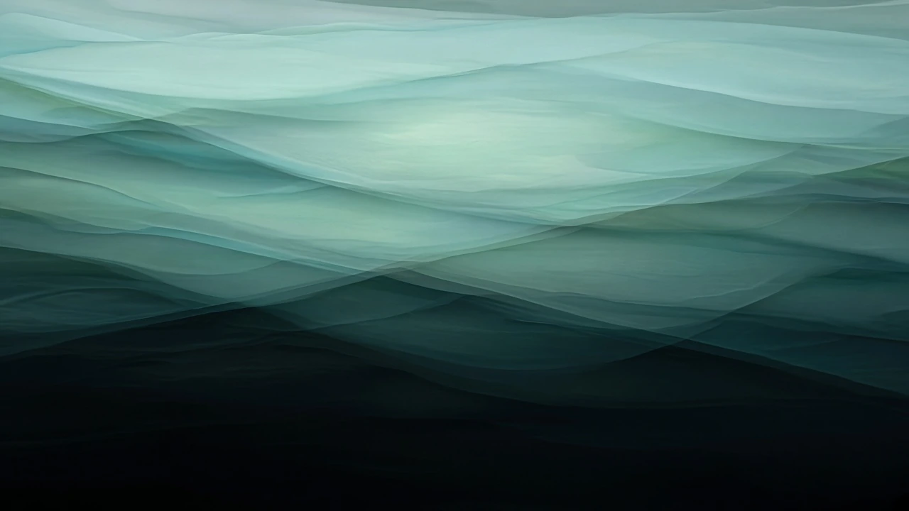Calm overlapping sheets of pale water.