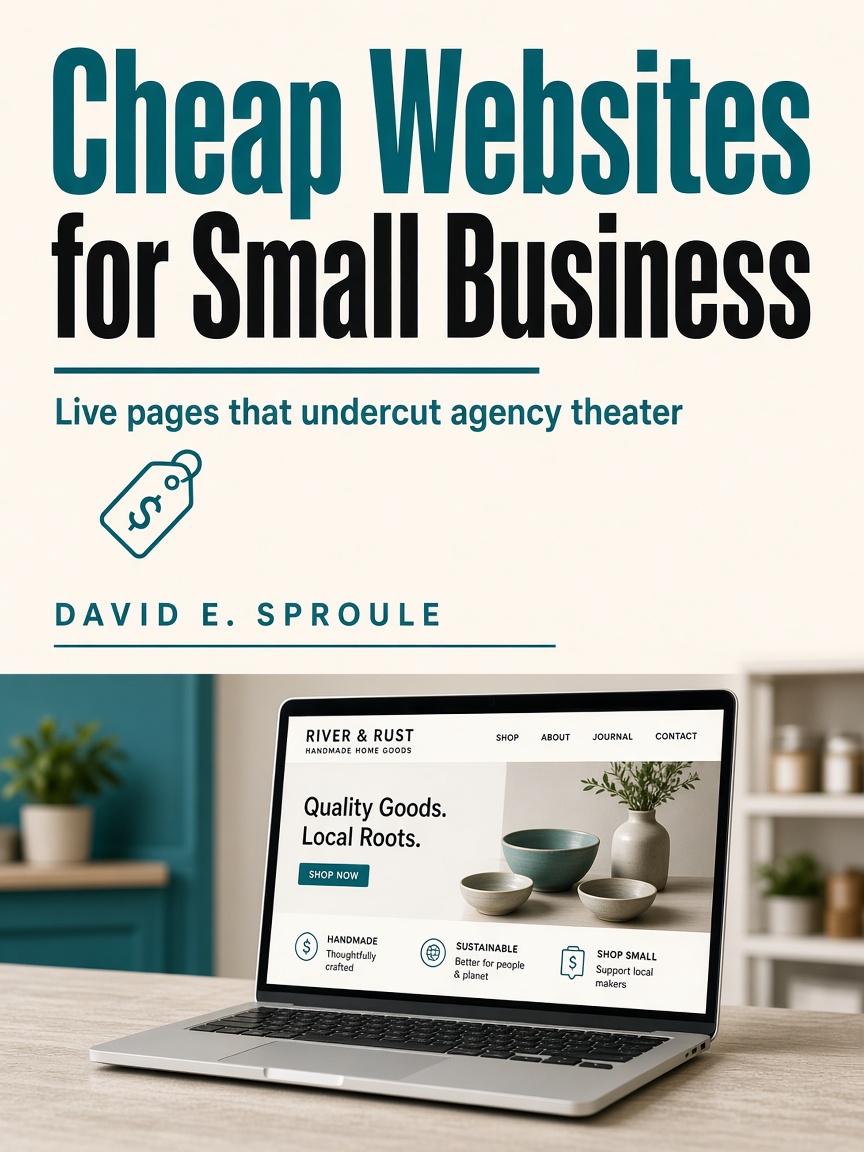 Cover concept for Cheap Websites for Small Business