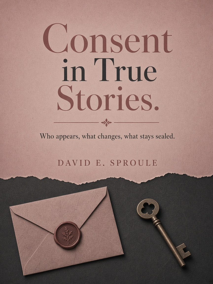 Cover concept for Consent in True Stories