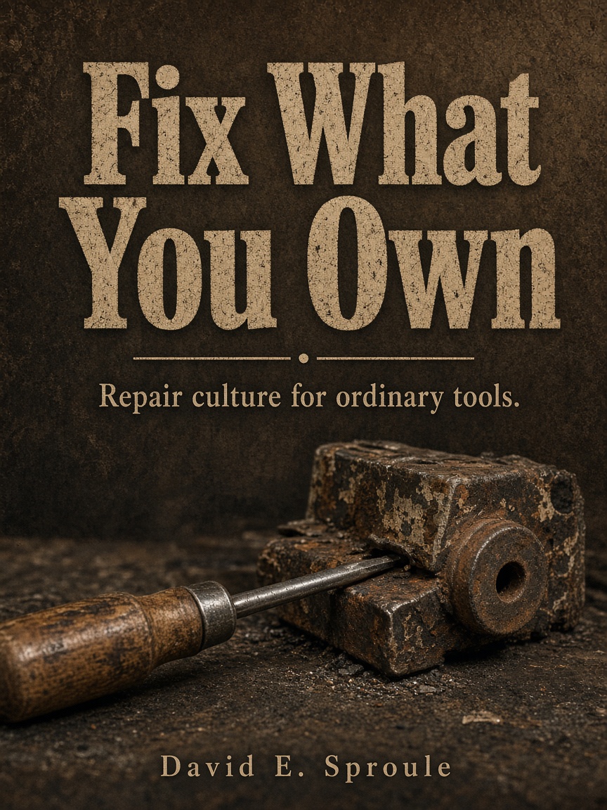 Cover concept for Fix What You Own