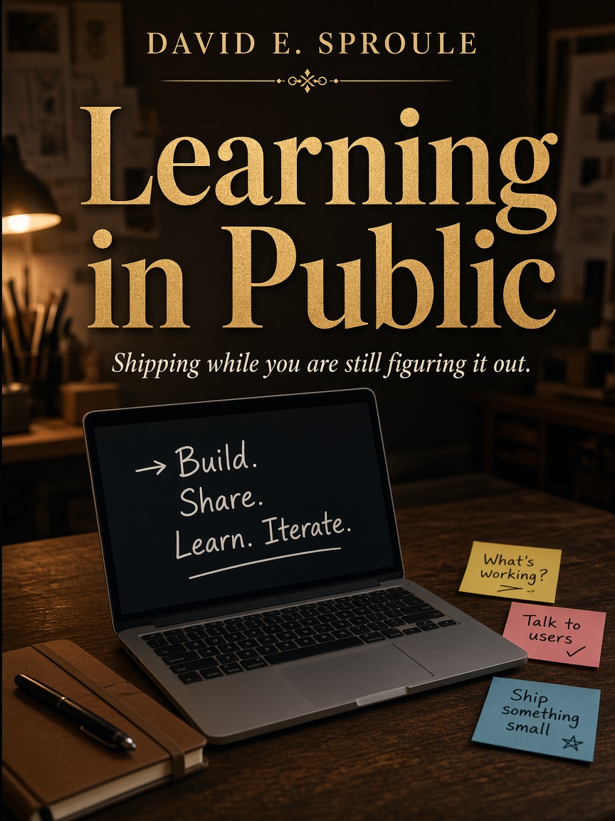 Cover concept for Learning in Public