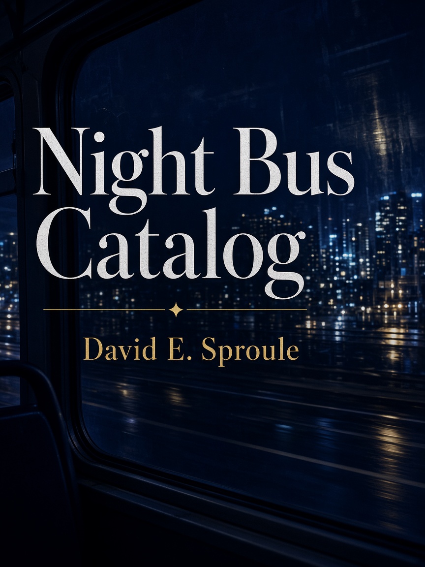Cover concept for Night Bus Catalog