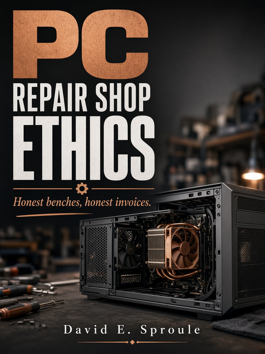 Cover concept for PC Repair Shop Ethics