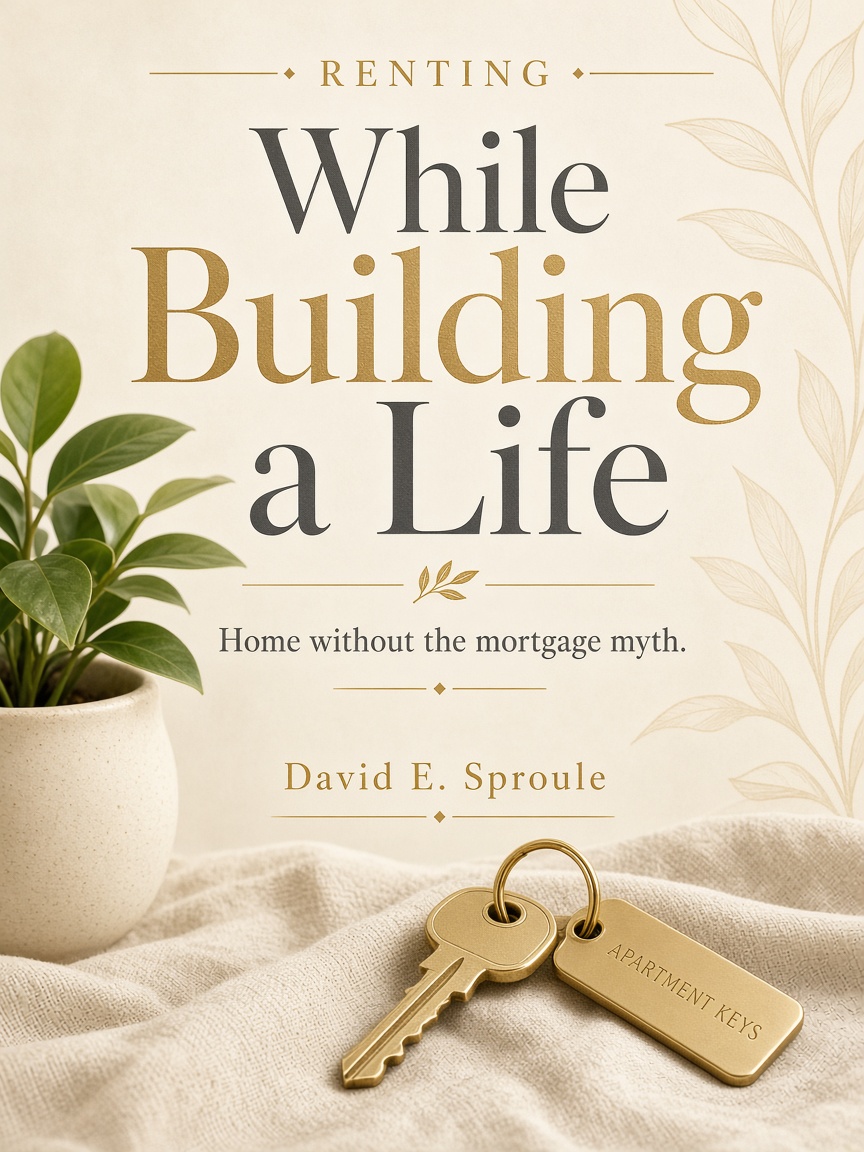 Cover concept for Renting While Building a Life