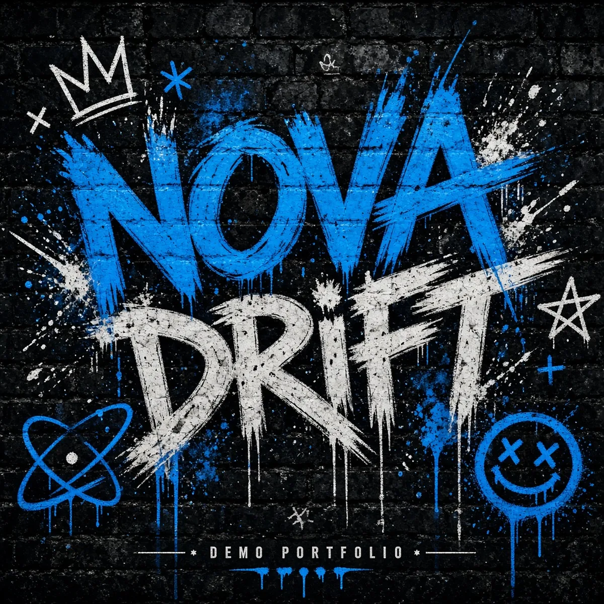 Demo album cover Nova Drift graffiti